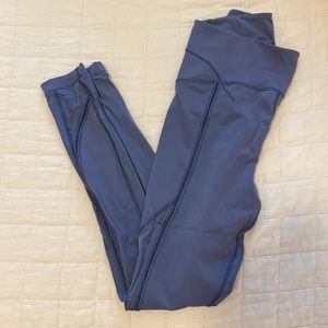 lululemon blue/purple mesh leggings
